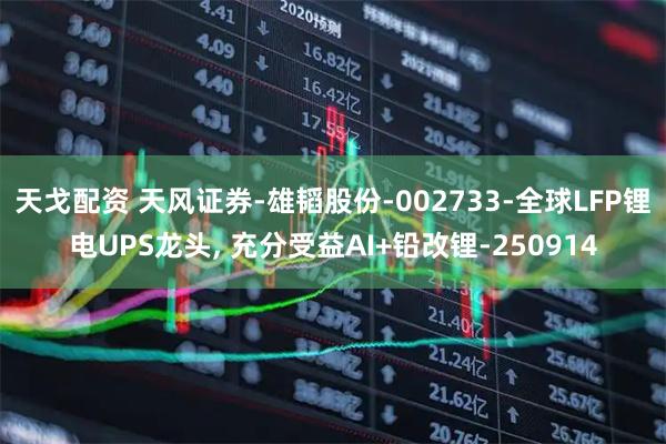 天戈配资 天风证券-雄韬股份-002733-全球LFP锂电UPS龙头, 充分受益AI+铅改锂-250914