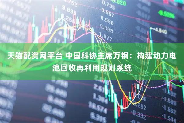 天猫配资网平台 中国科协主席万钢：构建动力电池回收再利用规则系统